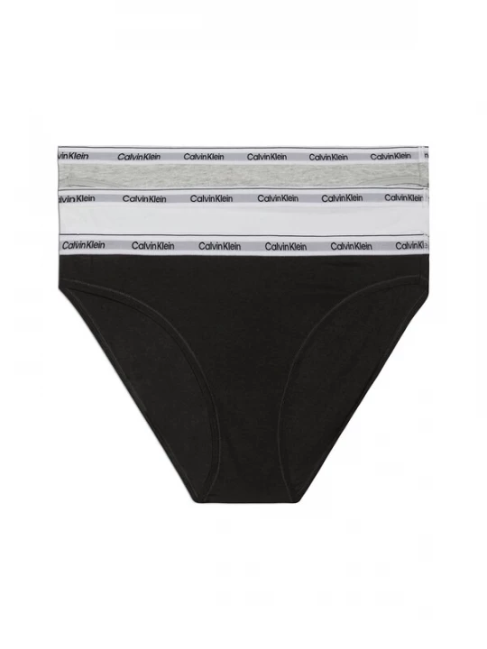 Foto van product Calvin Klein Underwear Slip grijs gemêleerd / zwart / offwhite