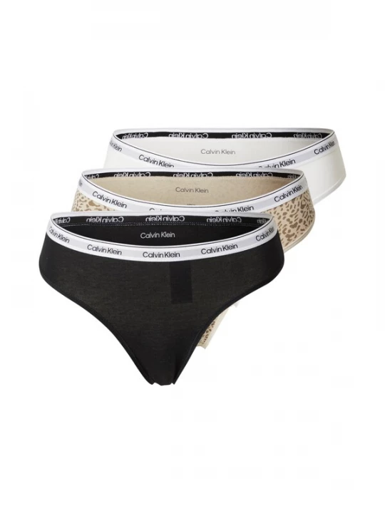 Foto van product Calvin Klein Underwear Slip lichtbruin / taupe / zwart / wit