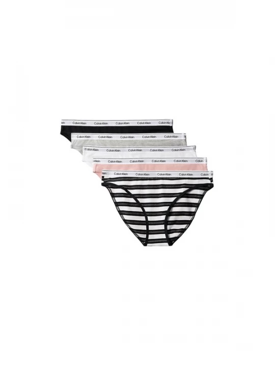 Foto van product Calvin Klein Underwear Slip lichtgrijs / rosa / zwart / wit
