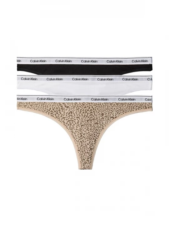 Foto van product Calvin Klein Underwear String beige / camel / zwart / wit