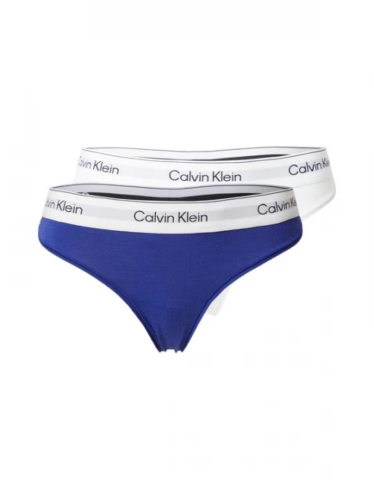 Foto van product Calvin Klein Underwear String donkerblauw / lichtgrijs / zwart / wit