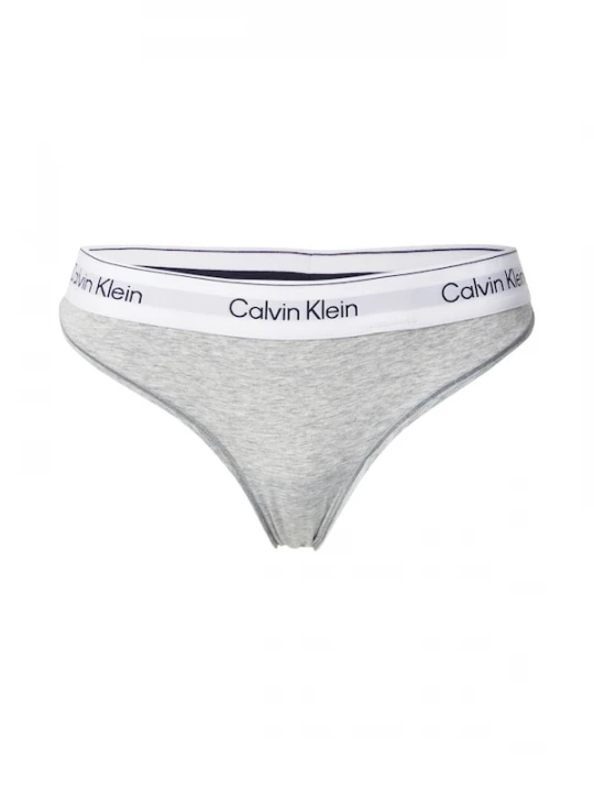 Foto van product Calvin Klein Underwear String grijs gemêleerd / zwart / wit