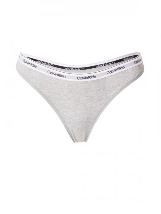 Foto van product Calvin Klein Underwear String grijs gemêleerd / zwart / wit