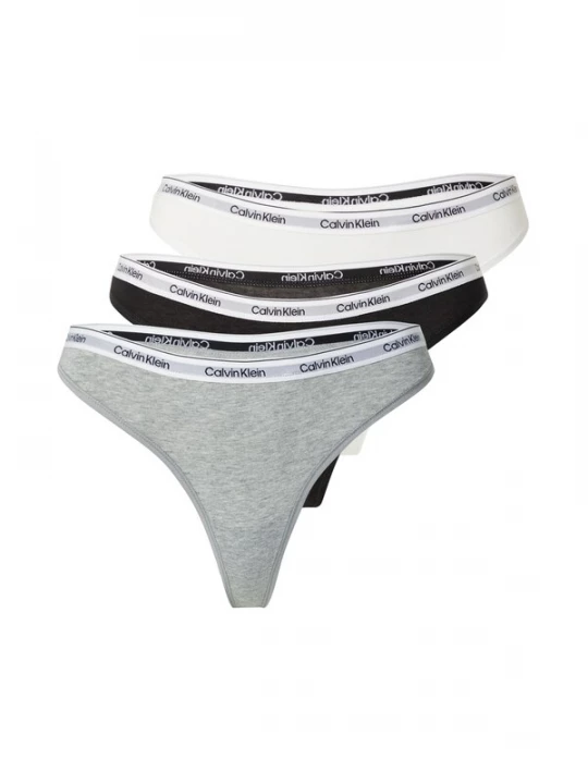 Foto van product Calvin Klein Underwear String grijs / zwart / wit