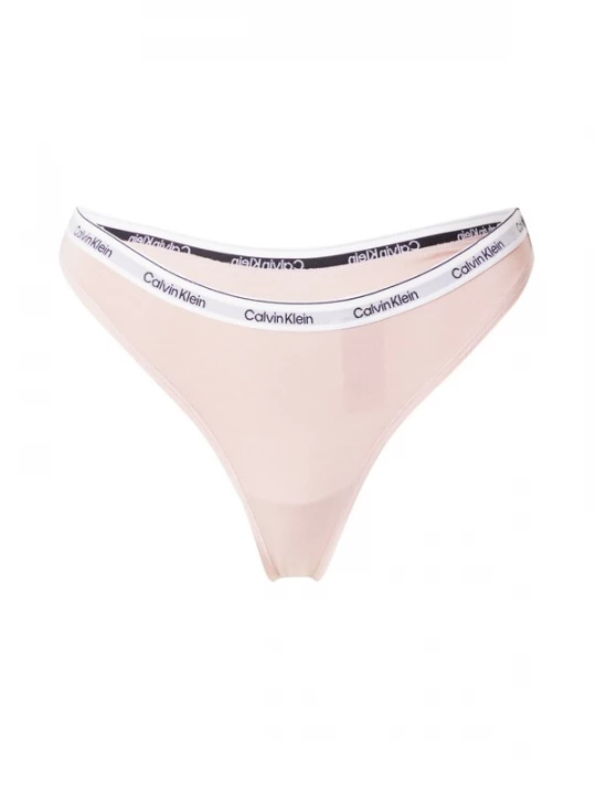 Foto van product Calvin Klein Underwear String lichtgrijs / pastelroze / zwart / wit