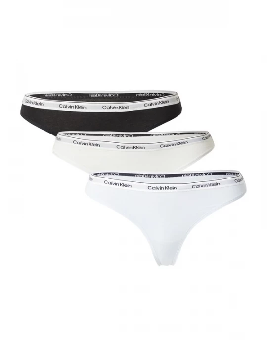 Foto van product Calvin Klein Underwear String lichtgrijs / zwart / wit / offwhite