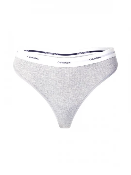 Foto van product Calvin Klein Underwear String navy / grijs gemêleerd / wit