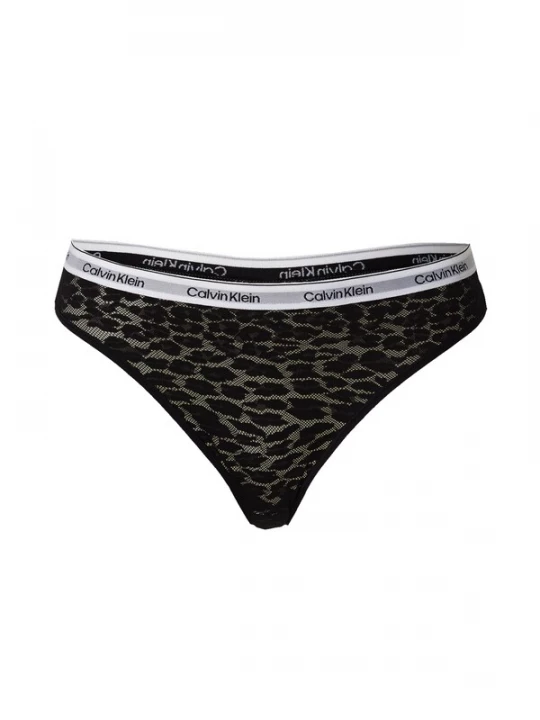 Foto van product Calvin Klein Underwear String zwart / wit