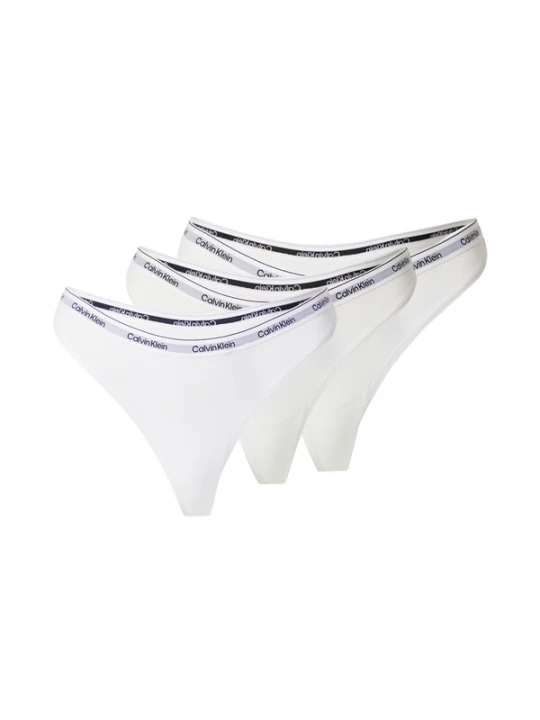 Foto van product Calvin Klein Underwear String zwart / wit / natuurwit