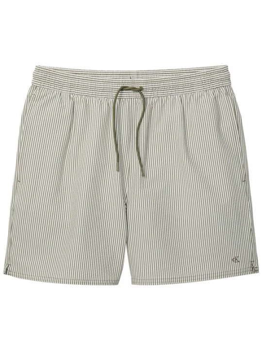 Foto van product Calvin Klein Underwear Zwemshorts 'Seersucker' grijs / wit