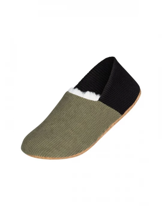 Foto van product camano Huisschoenen olijfgroen / zwart