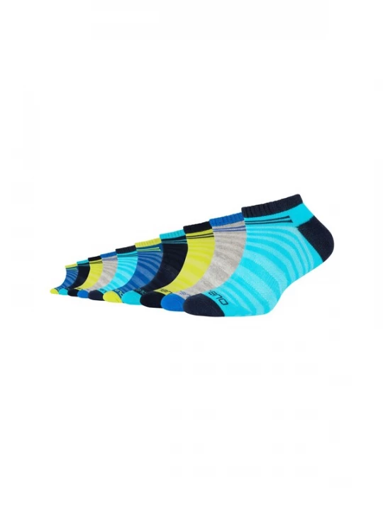 Foto van product camano Sokken aqua / neongeel / grijs / zwart