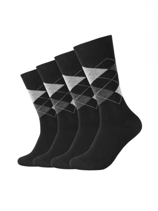 Foto van product camano Sokken 'Argyle' grijs / antraciet / lichtgrijs