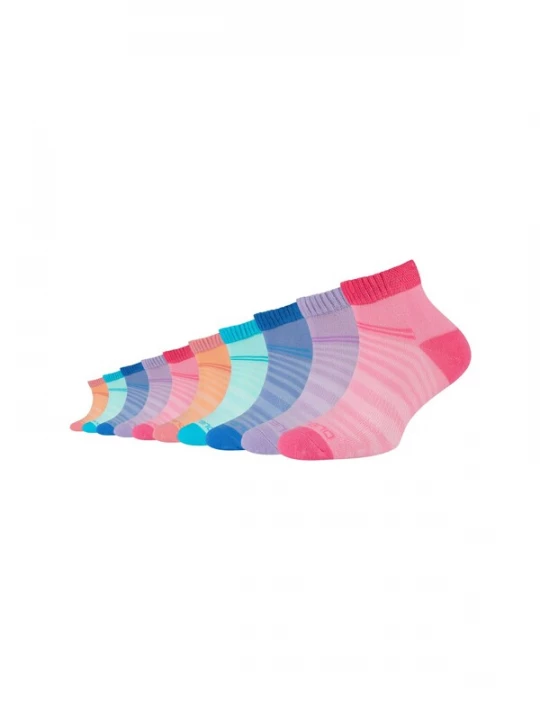 Foto van product camano Sokken blauw / aqua / lavendel / oranje / rosa