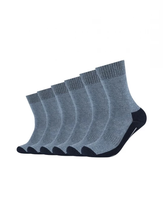 Foto van product camano Sokken blauw gemêleerd / zwart / wit