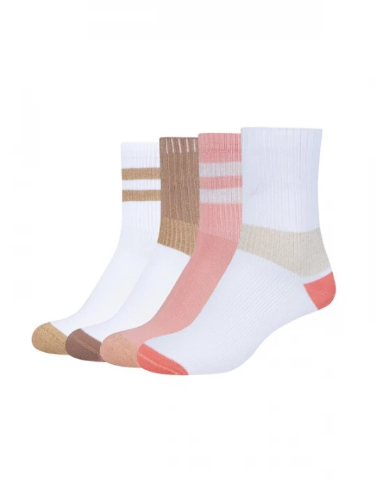 Foto van product camano Sokken bruin / cappuccino / rosa / wit