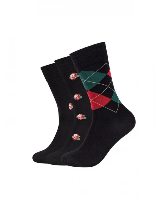 Foto van product camano Sokken groen / rood / zwart