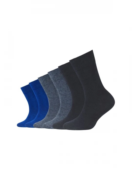 Foto van product camano Sokken royal blue / koningsblauw / antraciet / grijs gemêleerd