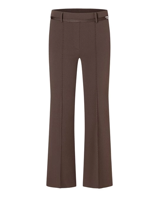 Foto van product Cambio Bandplooibroek ' Francoise ' chocoladebruin