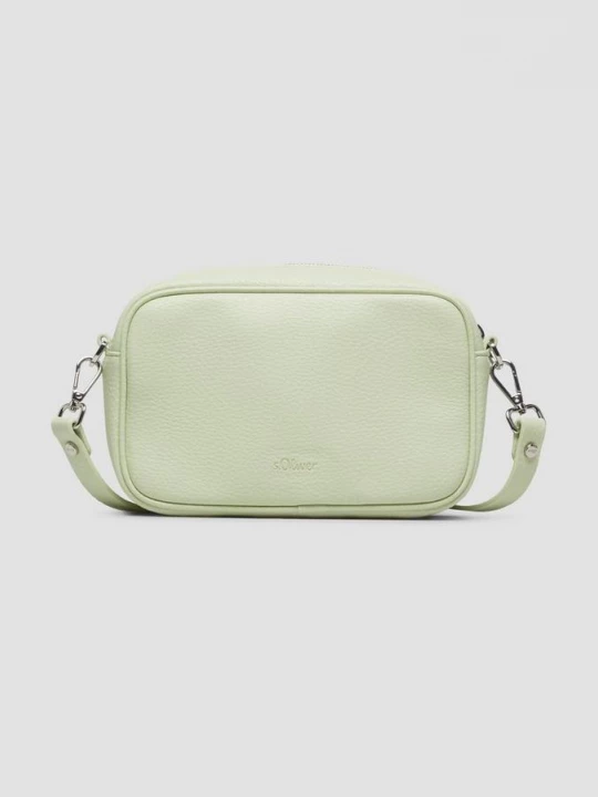 Foto van product Cameratas in lederlook met afneembare schouderriem s.Oliver groen