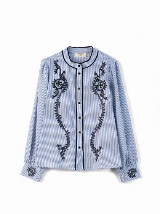 Foto van product Camomilla Italia Blouse 'Calelia' blauw / zwart / wit