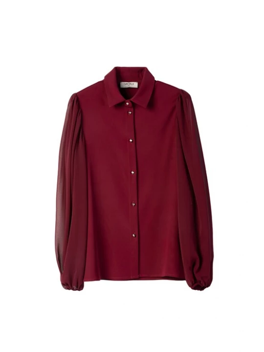 Foto van product Camomilla Italia Blouse 'CANDIDA' donkerrood