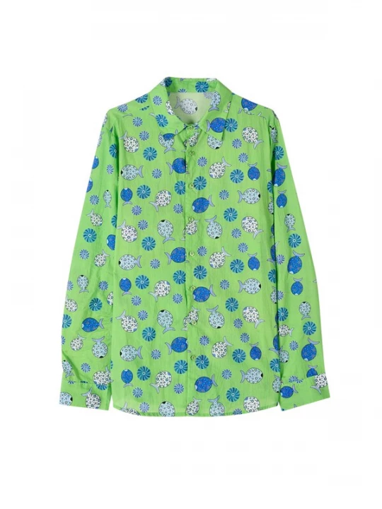 Foto van product Camomilla Italia Blouse 'Carim' blauw / limoen / wit