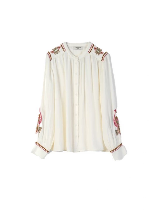 Foto van product Camomilla Italia Blouse 'CASSYA' bruin / pink / wit