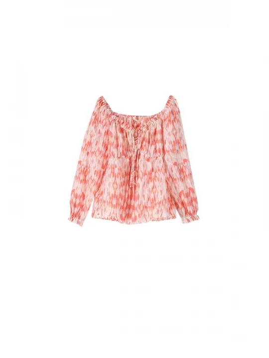 Foto van product Camomilla Italia Blouse 'Sherley' lichtrood / wit