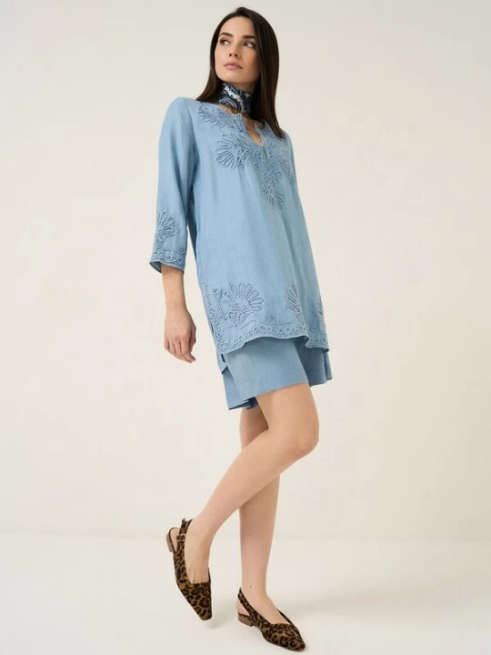 Foto van product Camomilla Italia Broek 'Boxy' azuur