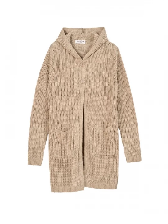 Foto van product Camomilla Italia Gebreid vest 'Cocco' camel