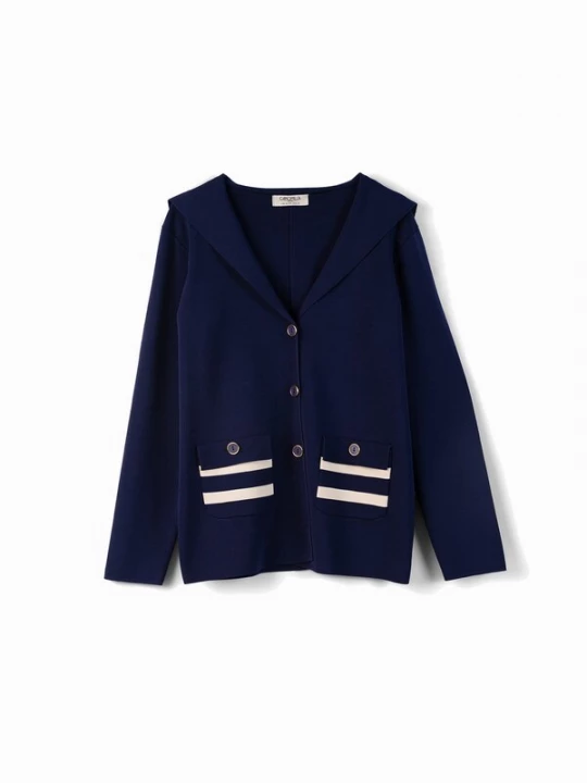 Foto van product Camomilla Italia Gebreid vest 'Cram' crème / navy