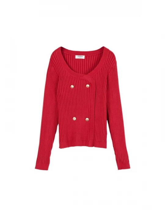 Foto van product Camomilla Italia Gebreid vest 'Moka' rood