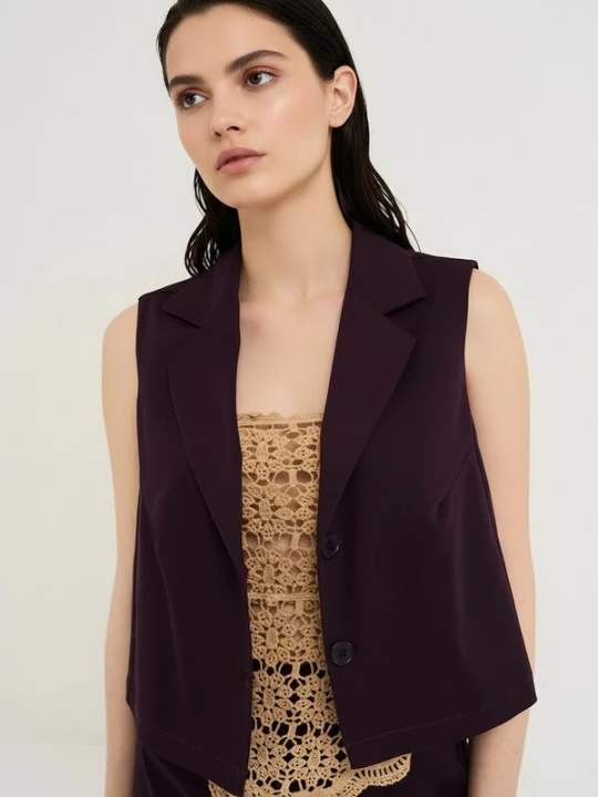 Foto van product Camomilla Italia Gilet 'Clayd' aubergine