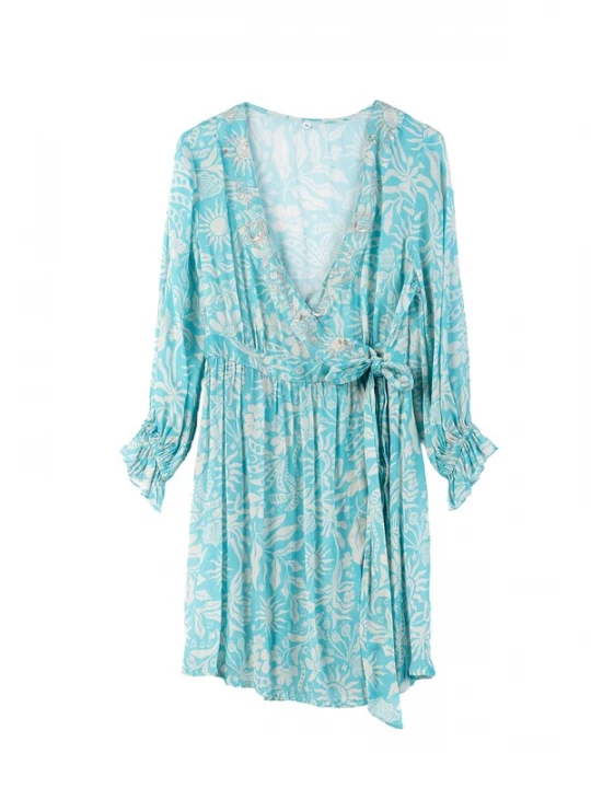 Foto van product Camomilla Italia Jurk 'Aleandro' aqua / goud / offwhite
