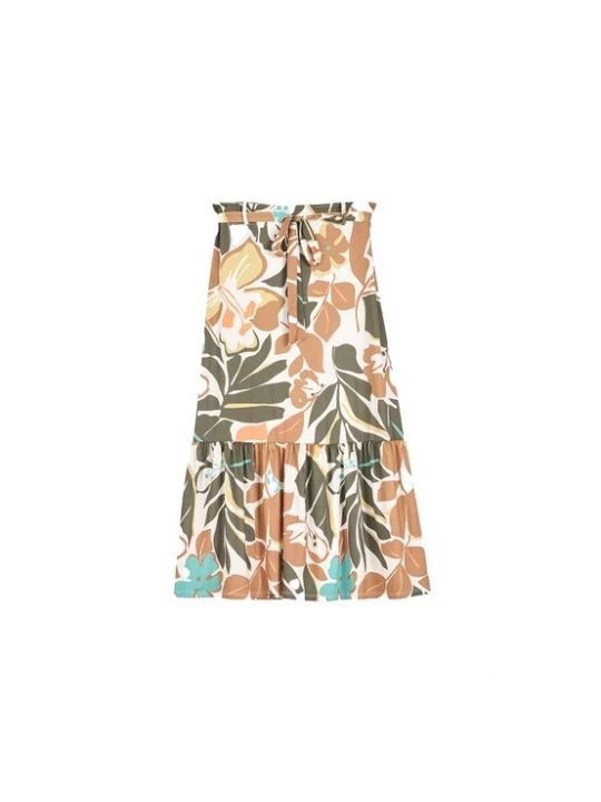 Foto van product Camomilla Italia Rok 'Gale- Jablo' azuur / lichtblauw / kaki / wit
