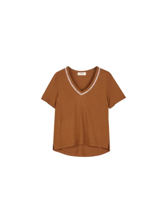 Foto van product Camomilla Italia Shirt 'Sali' bruin / goud / transparant