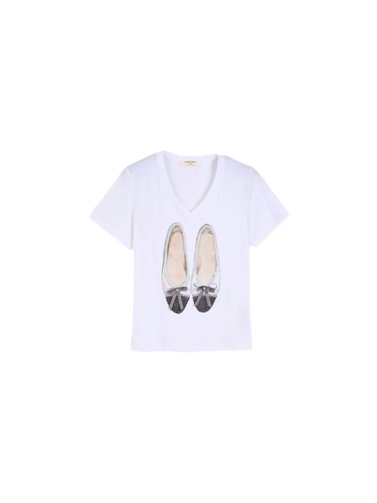 Foto van product Camomilla Italia Shirt 'Seria' zwart / transparant / wit / parelwit