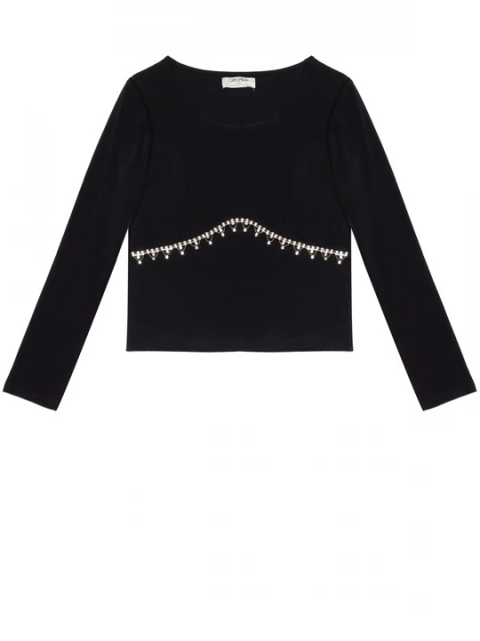 Foto van product Camomilla Italia Shirt 'Shawna' zwart / transparant