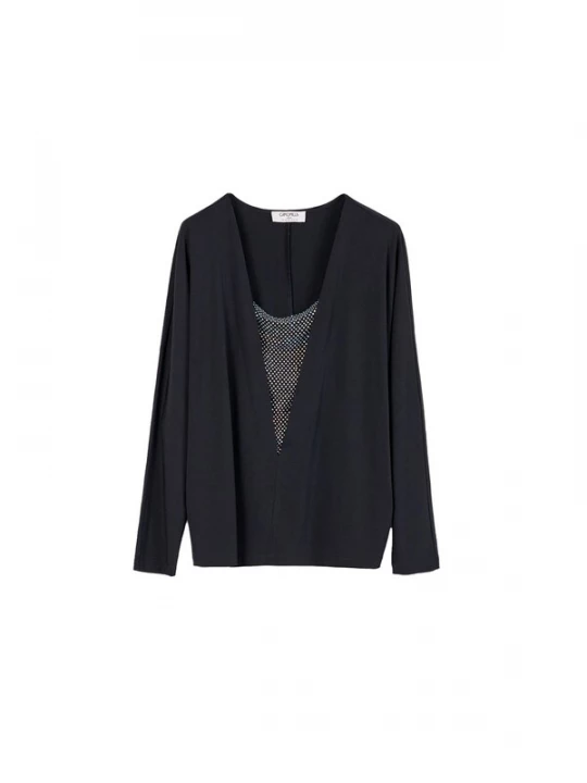 Foto van product Camomilla Italia Shirt 'Starlette' zwart / zilver