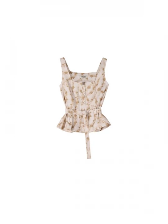 Foto van product Camomilla Italia Top 'Ted' beige gemêleerd / wit