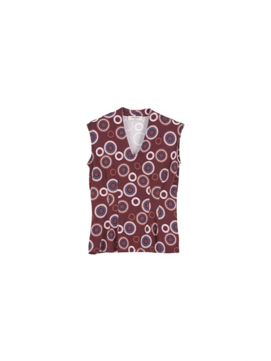 Foto van product Camomilla Italia Top 'Twinki' blauw / oranje / donkerrood / wit