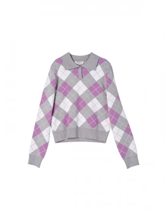 Foto van product Camomilla Italia Trui grijs / lila / wit