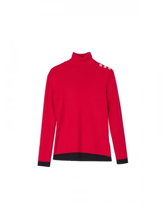 Foto van product Camomilla Italia Trui 'Mayra' rood / zwart