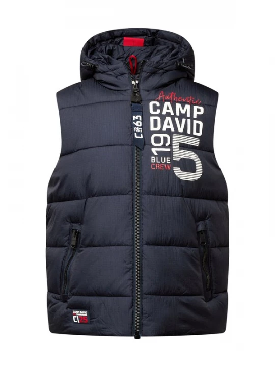 Foto van product CAMP DAVID Bodywarmer navy / rood / wit