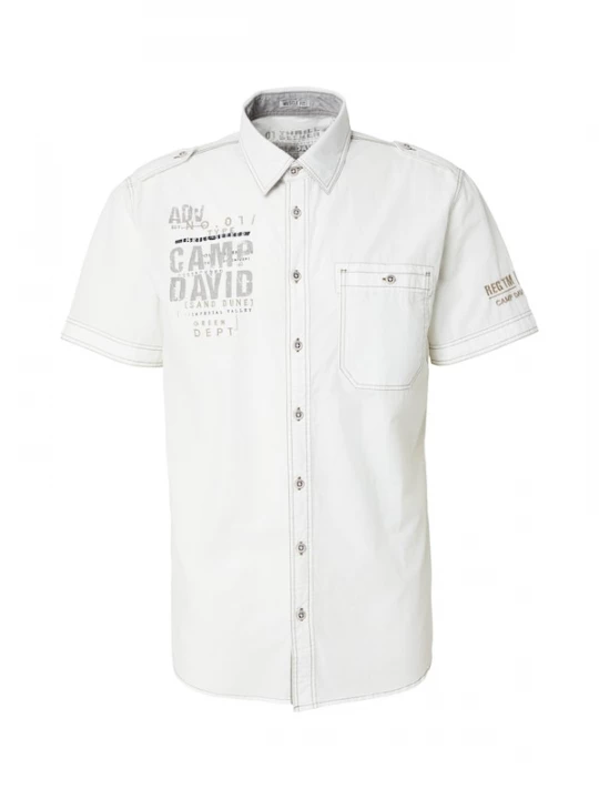 Foto van product CAMP DAVID Overhemd ivoor / taupe