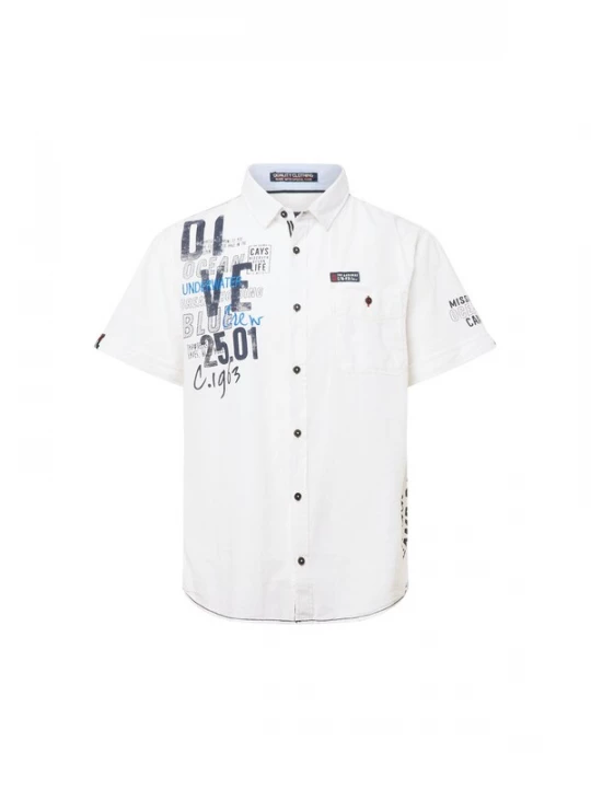 Foto van product CAMP DAVID Overhemd royal blue / koningsblauw / donkerrood / zwart / wit