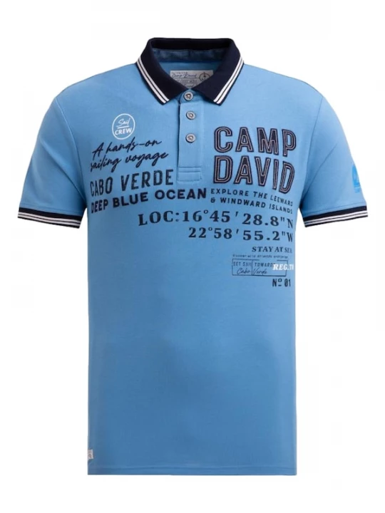Foto van product CAMP DAVID Shirt blauw / navy / wit
