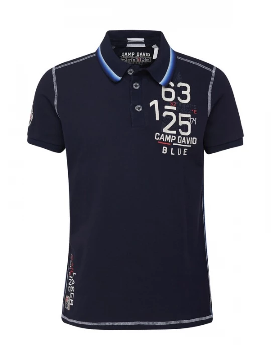 Foto van product CAMP DAVID Shirt blauw / navy / wit