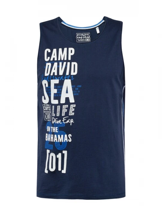 Foto van product CAMP DAVID Shirt blauw / navy / wit